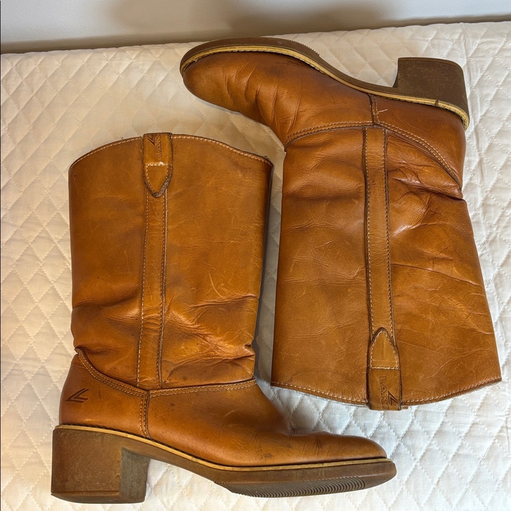 Vintage Lange Leather Campus Boot Sherpa Lined
Size 8/9? See Description